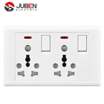 2 GANG + DOUBLE 16A SOCKET + MF SOCKET + INDICATOR