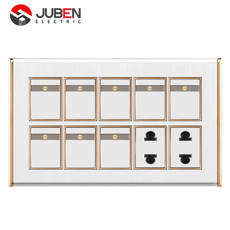 8 GANG + 2 SOCKET