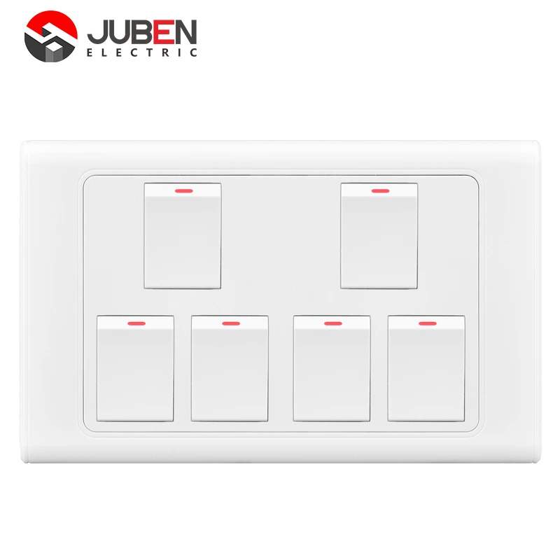 6 GANG 1 WAY SWITCH