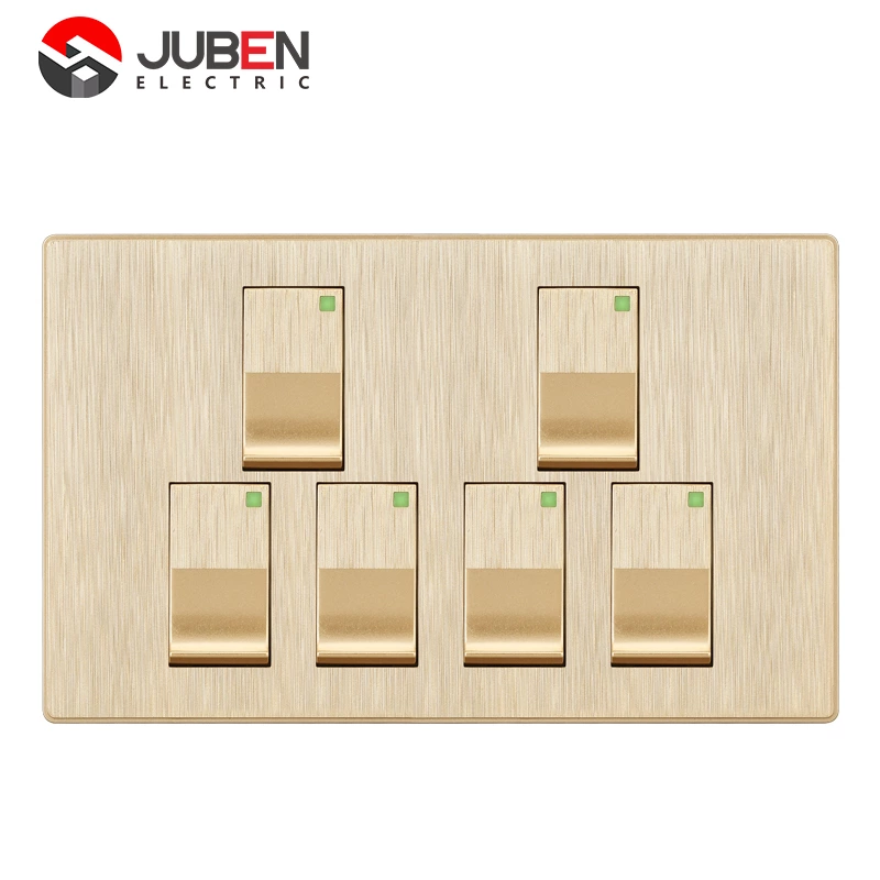 6 GANG 1 WAY SWITCH