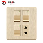 3 GANG + 1 SOCKET