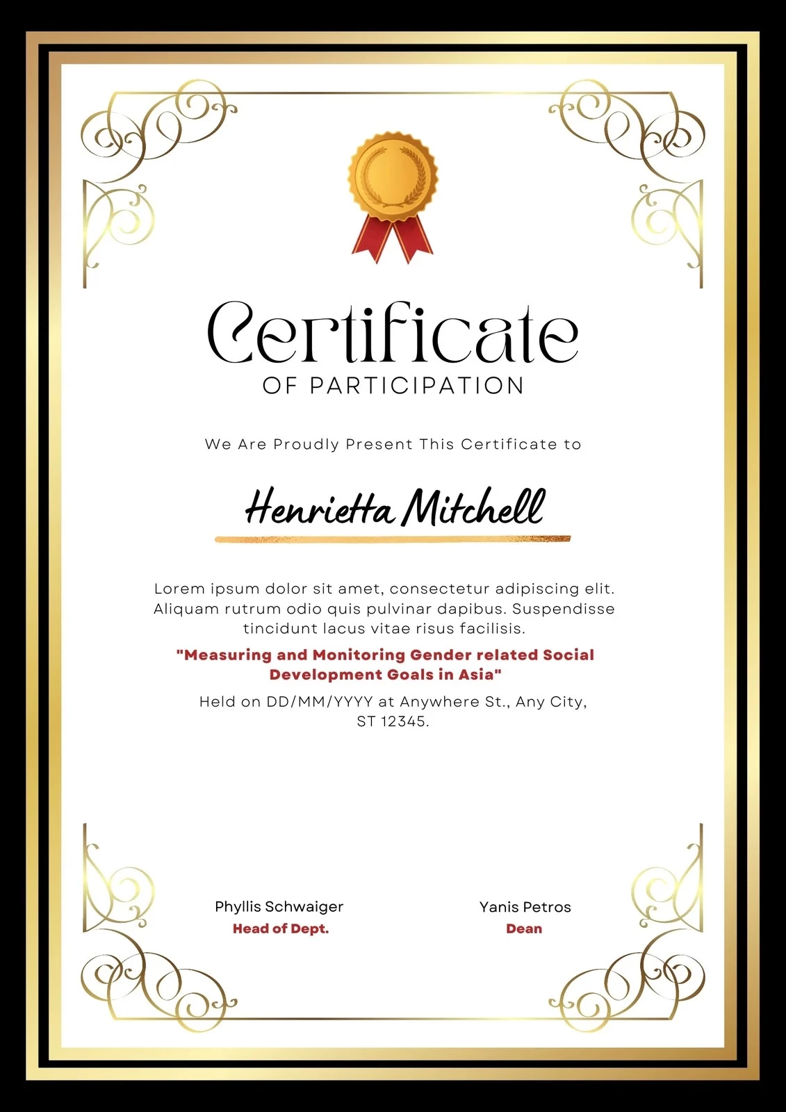 Certificates
