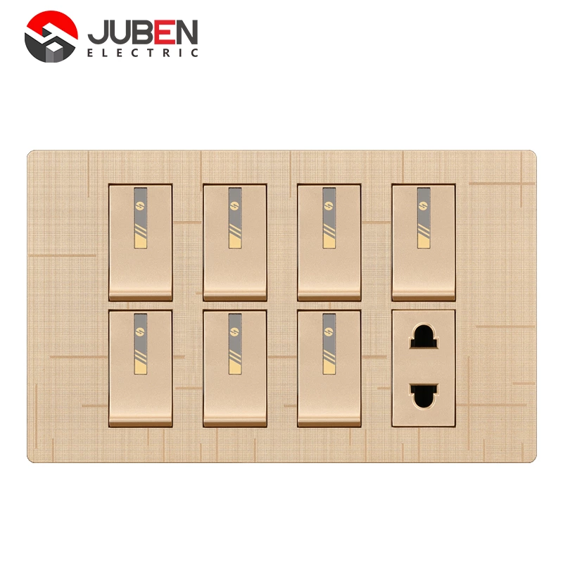 7 GANG + 1 SOCKET