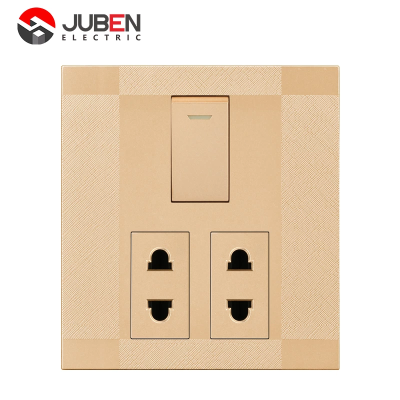 1 GANG + 2 SOCKET