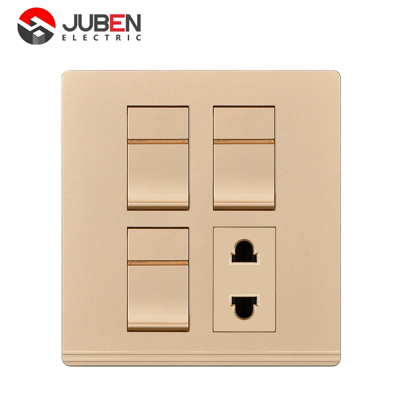3 GANG + 1 SOCKET