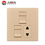 2 GANG + 1 SOCKET
