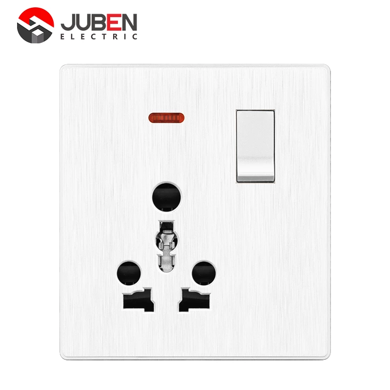 1 GANG + 16A SOCKET + MF SOCKET WITH INDICATOR
