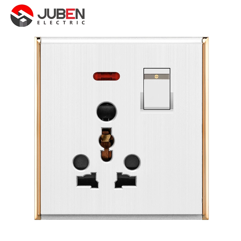 1 GANG + 16A SOCKET + MF SOCKET WITH INDICATOR