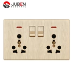 2 GANG + DOUBLE 16A SOCKET + MF SOCKET + INDICATOR