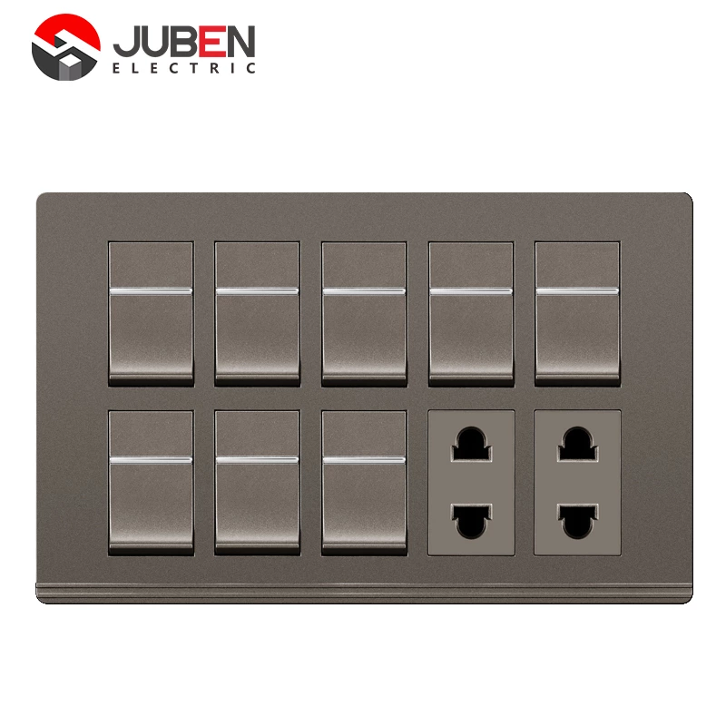 8 GANG + 2 SOCKET