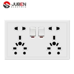 2 GANG DOUBLE UNIVERSAL  SOCKET INDICATOR