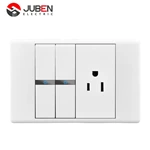 2 GANG 2 WAY SWITCH 3 POLE SOCKET