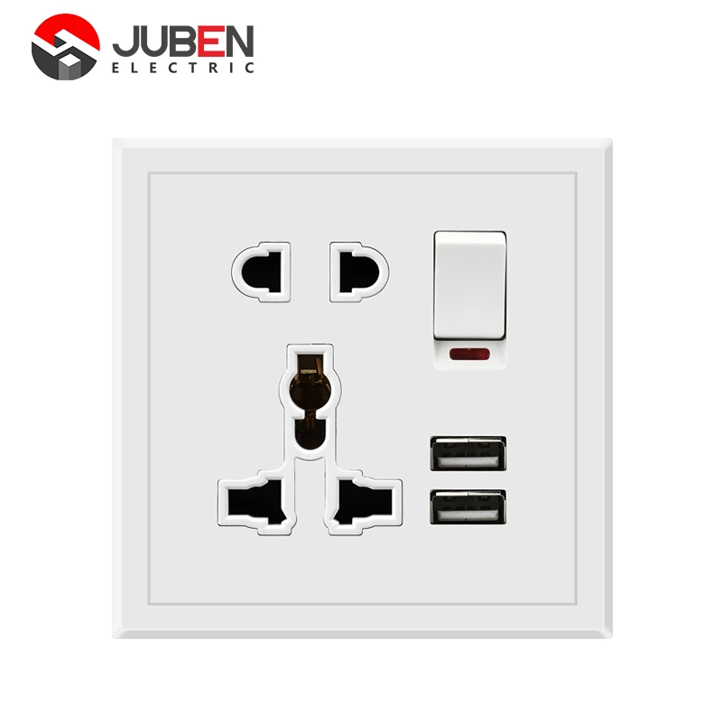1 GANG 5 PIN SOCKET 2 USB