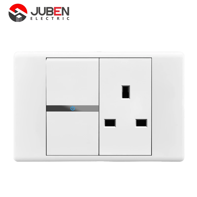 1 Gang 1 Way Switch   13A Socket