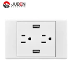 DOUBLE 3 POLE SOCKET 2 GANG 2.1A USB SOCKET