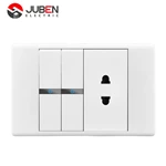 2 GANG 2 WAY SWITCH 2 PIN SOCKET