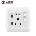 2 GANG 16A SOCKET BRAZIL SOCKET 2 USB