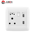 1 GANG 16A SOCKET BRAZIL SOCKET 2 USB