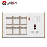 6 GANG SWITCH MFSOCKET AND INDICATOR WITH DIMMER