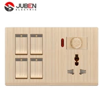 4 GANG SWITCH MFSOCKET AND INDICATOR WITH DIMMER