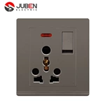1 GANG + 16A SOCKET + MF SOCKET WITH INDICATOR