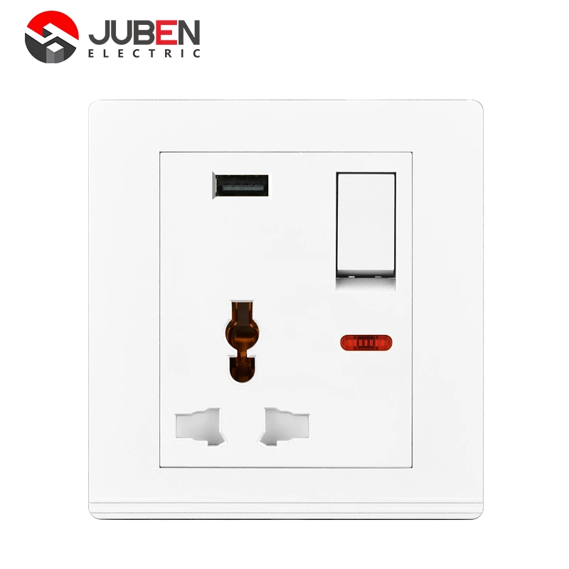1 GANG MF SOCKET USB WITH INDICATOR