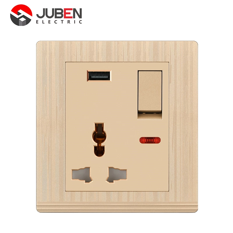1 GANG MF SOCKET USB WITH INDICATOR