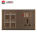 4 GANG SWITCH MFSOCKET AND INDICATOR WITH DIMMER