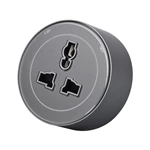 Aluminum Wall Track Socket Recessed Track EU Removable Modular Power Rail Plug System Desktop Power Socke