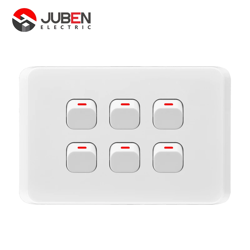 6 GANG 2 WAY SWITCH 16A