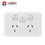 15A HORIZONTAL DOUBLE POWER POINTSWITH EXTRA SWITCH