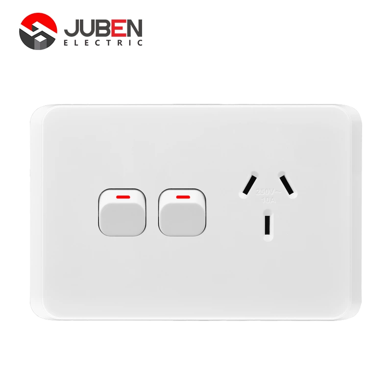 10A HORIZONTAL SINGLE POWER POINTWITH EXTRA SWITCH