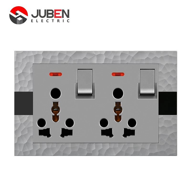 2 GANG DOUBLE POWER SOCKET INDICATOR
