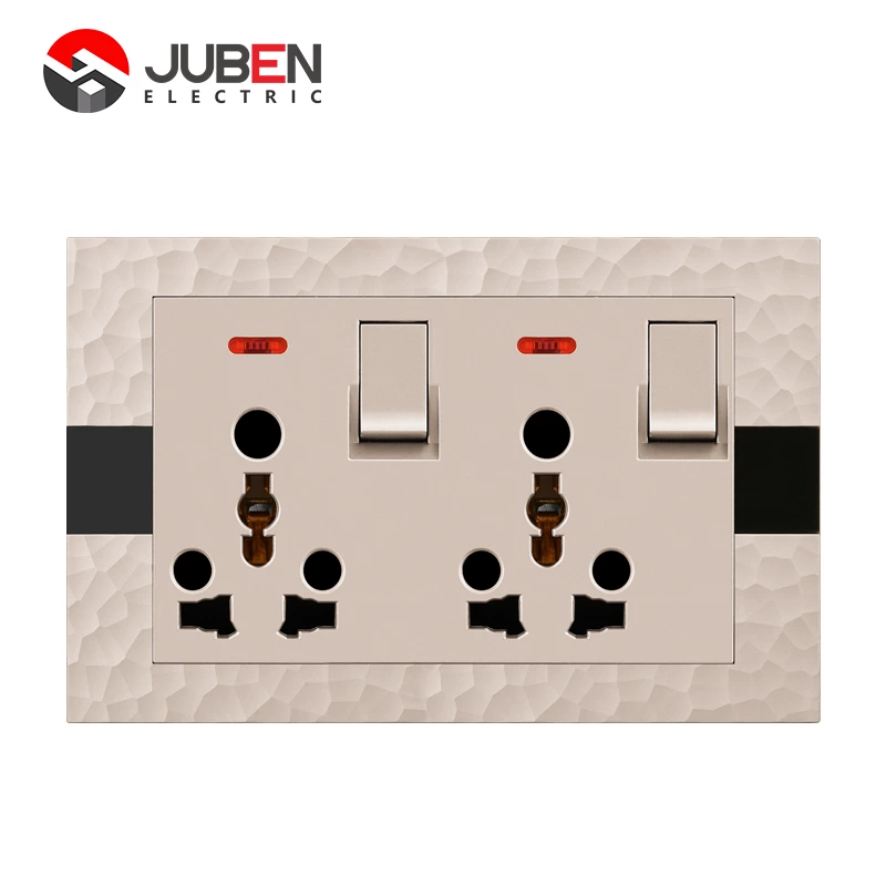 2 GANG DOUBLE POWER SOCKET INDICATOR