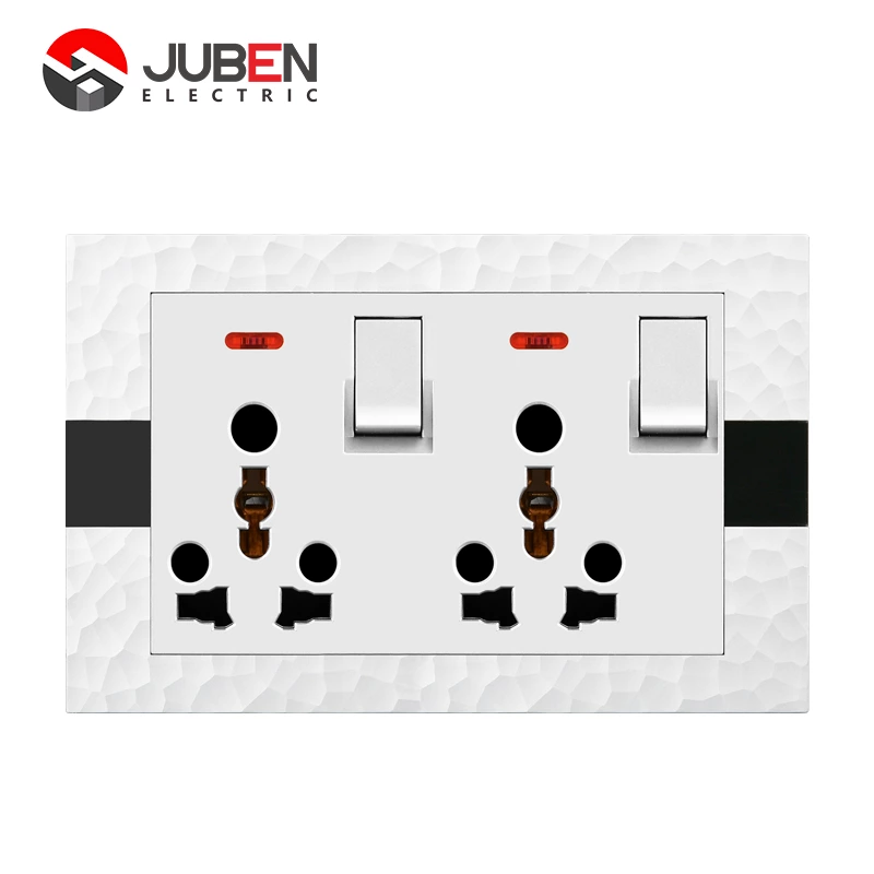 2 GANG DOUBLE POWER SOCKET INDICATOR