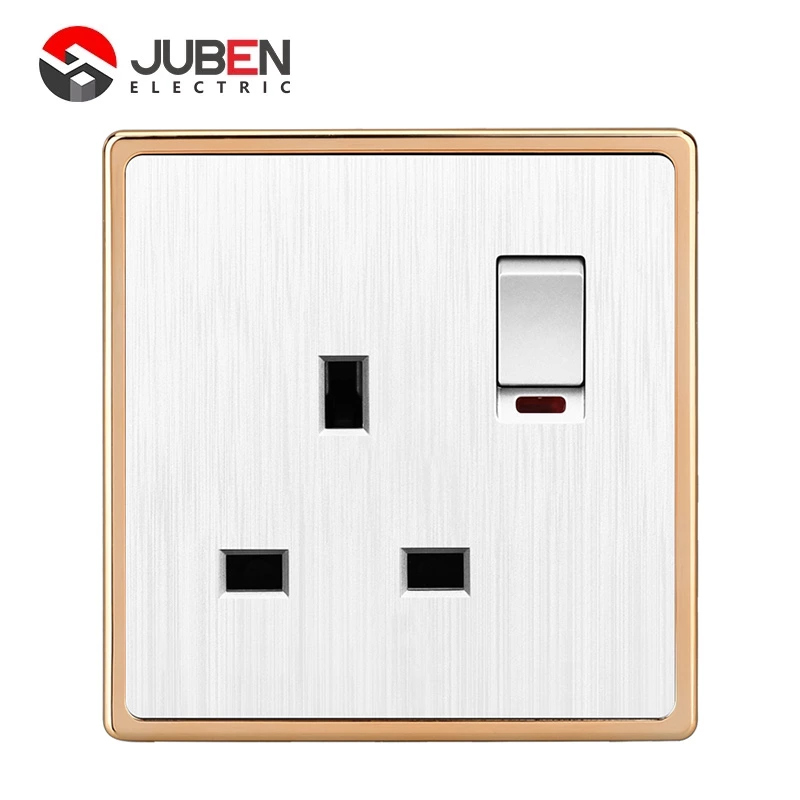 SINGLE 13A SWITCHED SOCKET WITH LIGHT