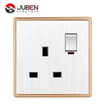 SINGLE 13A SWITCHED SOCKET WITH LIGHT