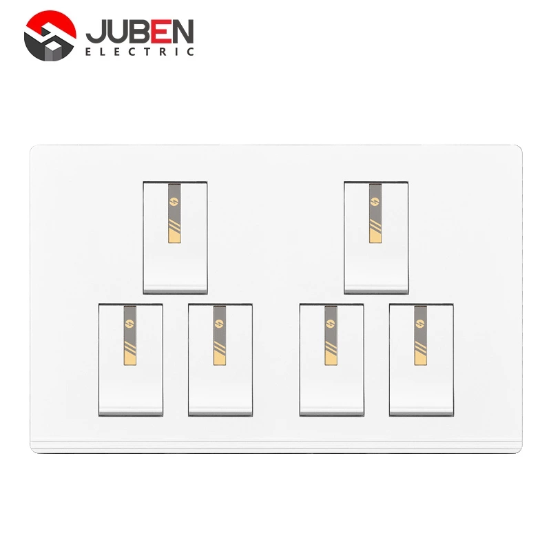 6 GANG 1 WAY SWITCH