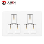 6 GANG 1 WAY SWITCH