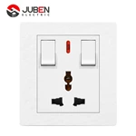 2 GANG MF SOCKET WITH INDICATOR