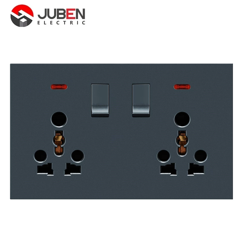 2 GANG DOUBLE POWER SOCKET INDICATOR
