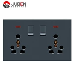 2 GANG DOUBLE POWER SOCKET INDICATOR