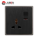 SINGLE 13A MULTI SWITCHED SOCKET WITH LIGHT