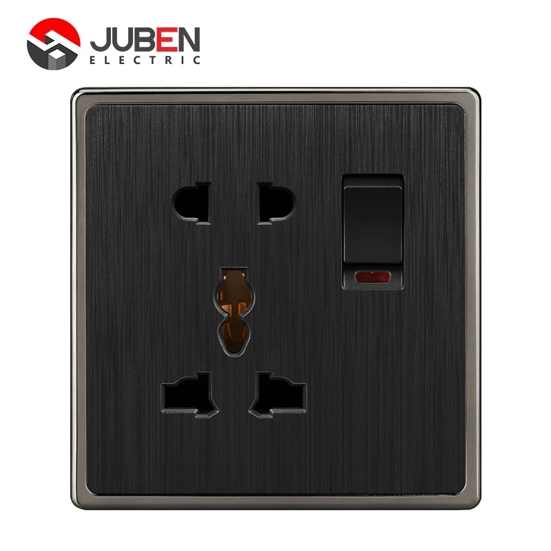 SINGLE 5PIN MULTI SWITCHD SOCKET WITH LIGHT