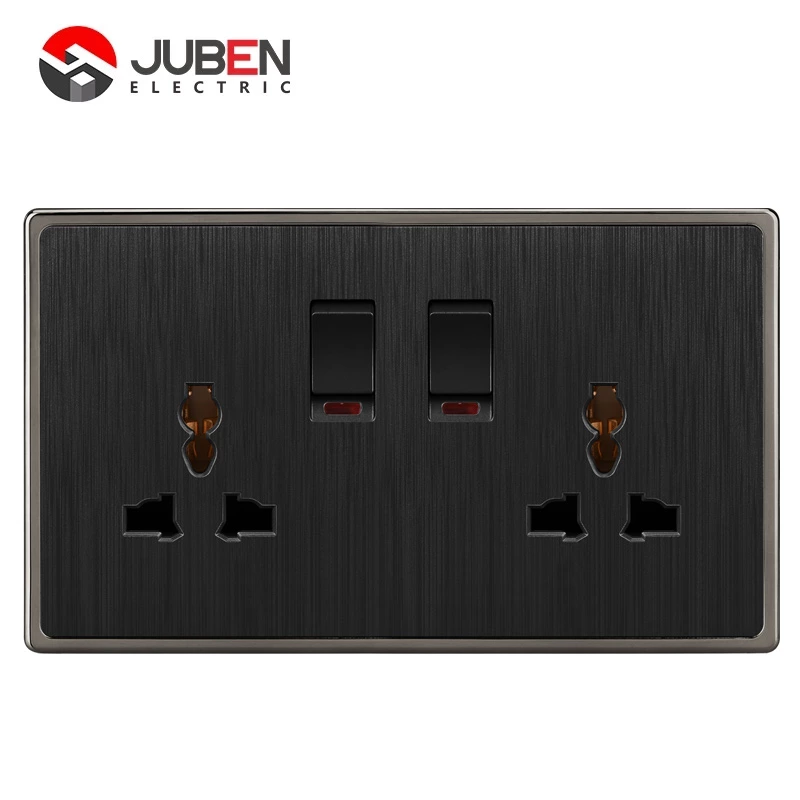 DOUBLE 13A MULTI SWITCHED SOCKET WITH LIGHT