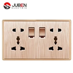 DOUBLE 5PIN MULTI SWITCHED SOCKET WITH LIGHT