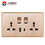 DOUBLE 13A MULTI SWITCHED SOCKET C PORT USB WITH LIGHT