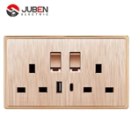 DOUBLE 13A SWITCHED SOCKET C PORT USB WITH LIGHT