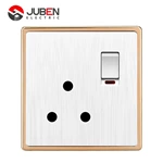 SINGLE 15A SWITCHED SOCKET WITH LIGHT