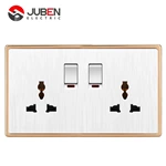 DOUBLE 13A MULTI SWITCHED SOCKET WITH LIGHT